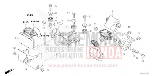 MODULATEUR ABS CBF125NAT de 2026
